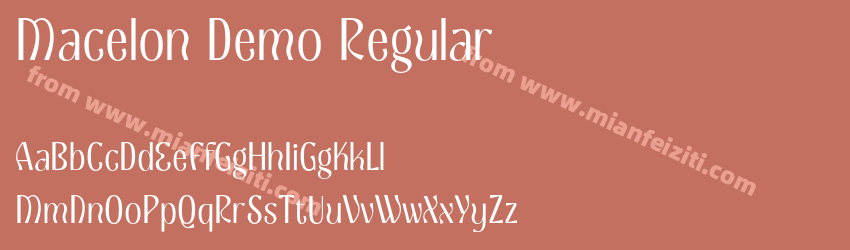 Macelon Demo Regular预览图1
