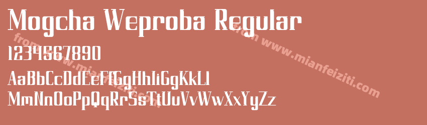 Mogcha Weproba Regular预览图1