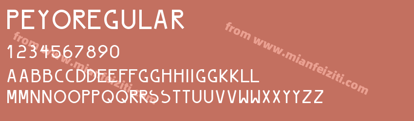 Peyo Regular预览图1