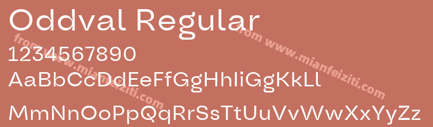 Oddval Regular预览图1