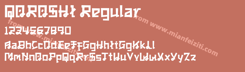 QOROSHI Regular预览图1