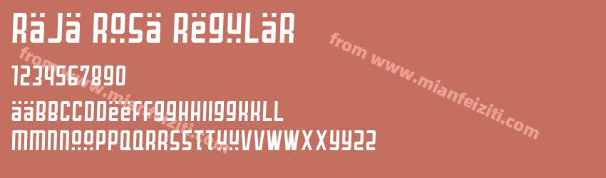 Raja Rosa Regular预览图1