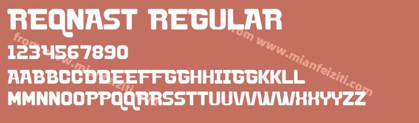 Reqnast Regular预览图1 Reqnast Regular预览图1