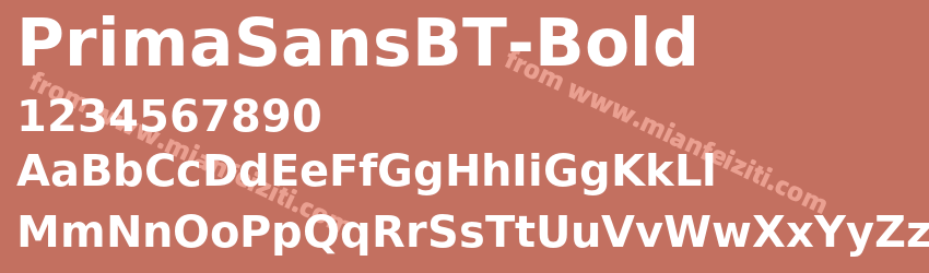 Prima SansBT Bold预览图1