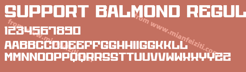 Support Balmond Regular预览图1