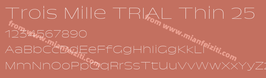 Trois Mille TRIAL Thin 25预览图1