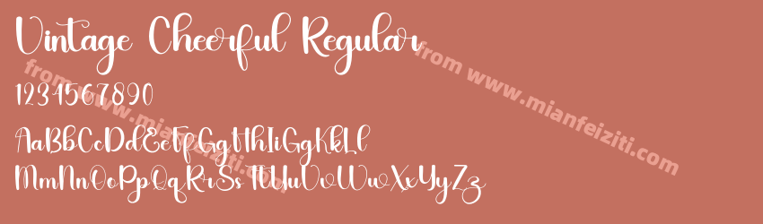 Vintage Cheerful Regular预览图1