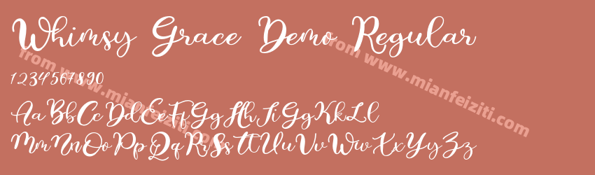 Whimsy Grace Demo Regular预览图1