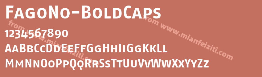 Fago No Bold Caps预览图1