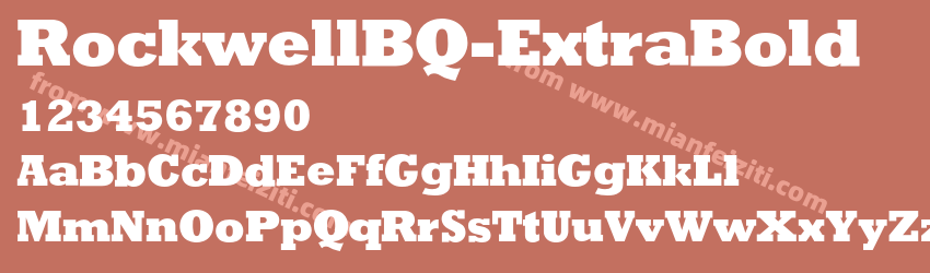RockwellBQ Extra Bold预览图1