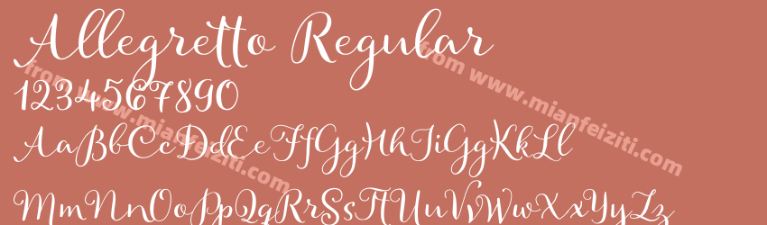 Allegretto Regular预览图1