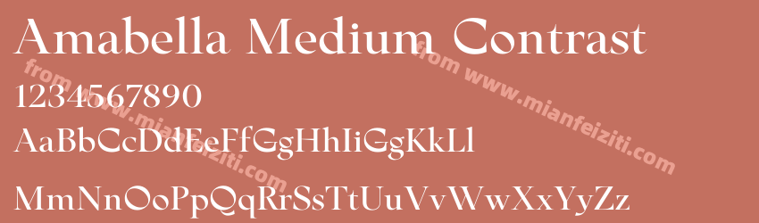 Amabella Medium Contrast预览图1