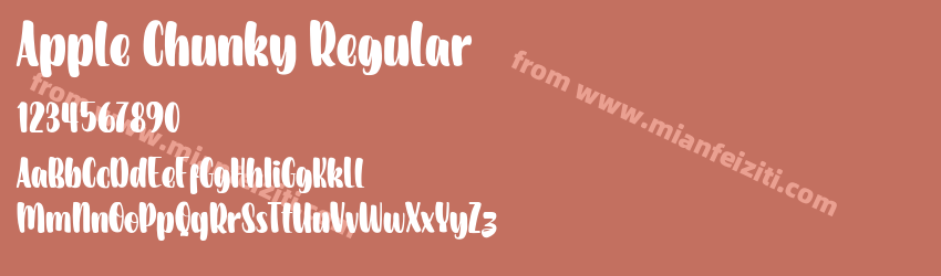 Apple Chunky Regular预览图1