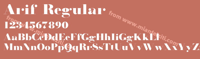Arif Regular预览图1