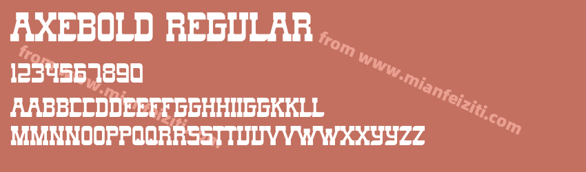 Axebold Regular预览图1