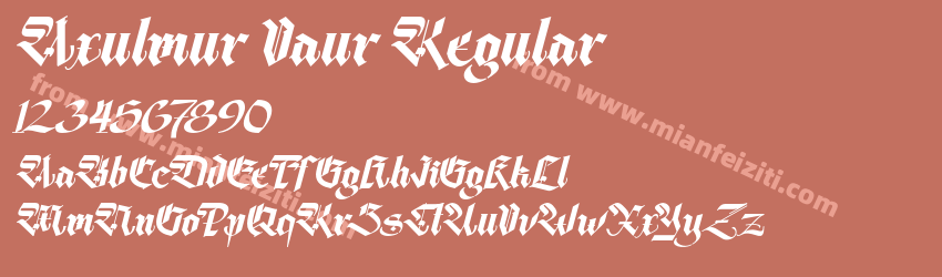 Axulmur Vaur Regular预览图1