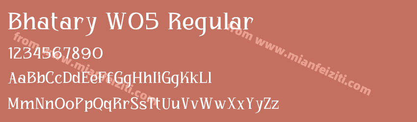 Bhatary W05 Regular预览图1