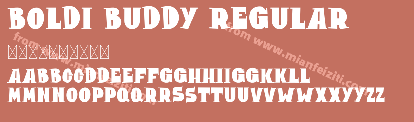 Boldi Buddy Regular预览图1