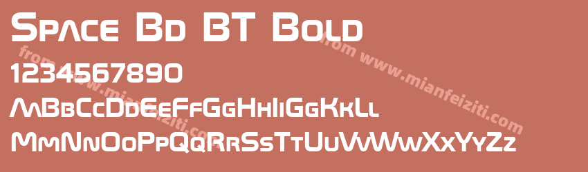 Space Bd BT Bold预览图1