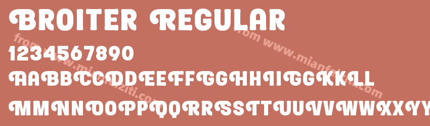 Broiter Regular预览图1