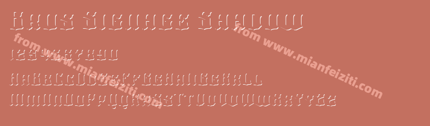 Bros Signage Shadow预览图1