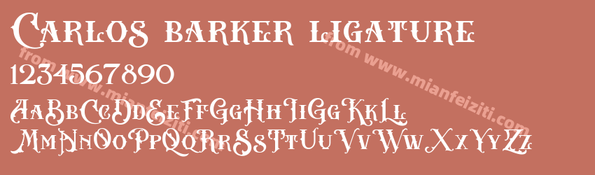 Carlos barker ligature预览图1