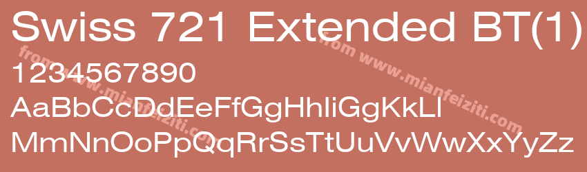 Swiss721BT Roman Extended预览图1