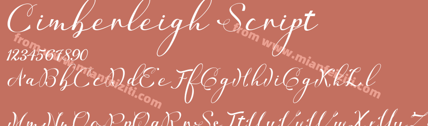 Cimberleigh Script预览图1
