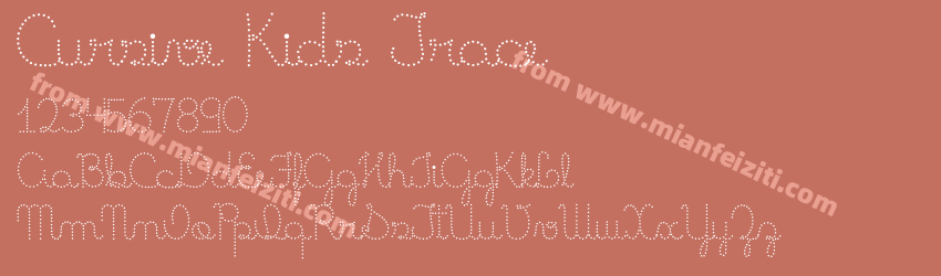 Cursive Kids Trace预览图1