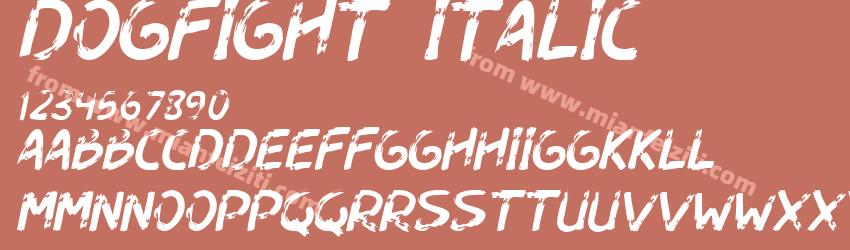 Dogfight Italic预览图1