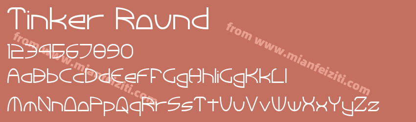 Tinker Round字体预览