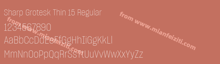 Sharp Grotesk Thin 15 Regular预览图1