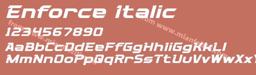 Enforce Italic预览图1