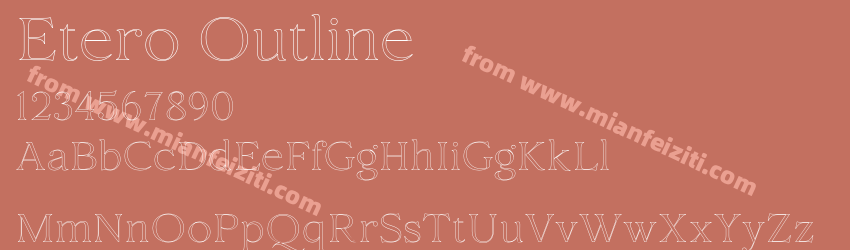 Etero Outline预览图1
