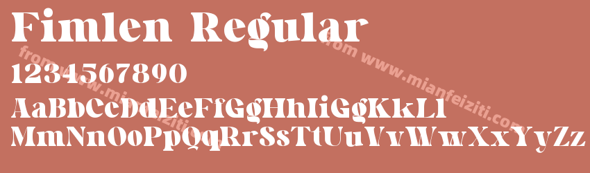 Fimlen Regular预览图1