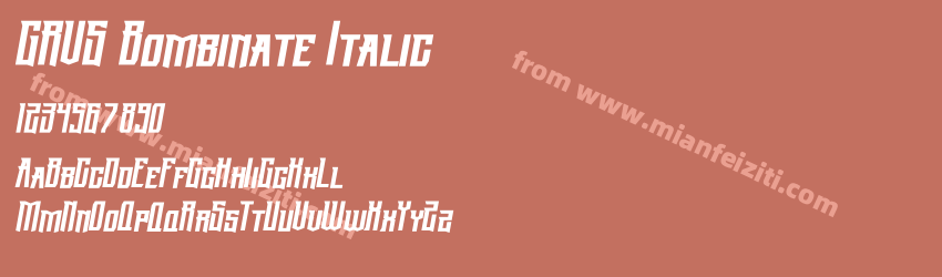 GRVS Bombinate Italic预览图1
