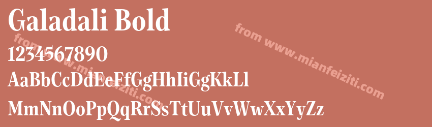 Galadali Bold预览图1