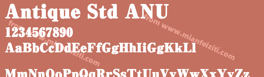 Antique Std ANU预览图1
