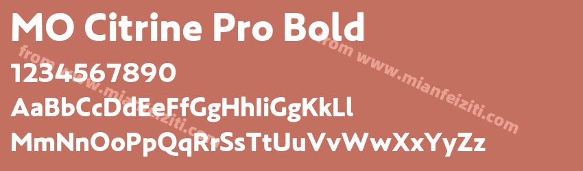 MO Citrine Pro Bold预览图1