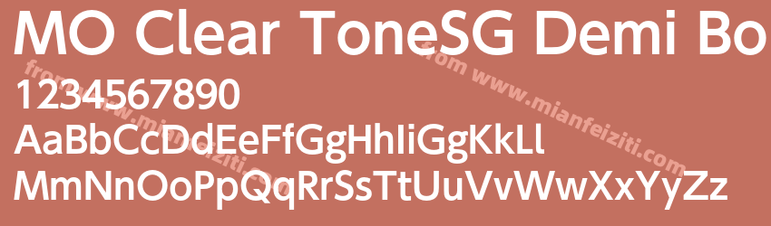 MO Clear ToneSG Demi Bold预览图1
