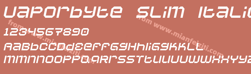 Vaporbyte Slim Italic预览图1