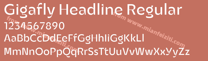 Gigafly Headline Regular预览图1 Gigafly Headline Regular预览图1