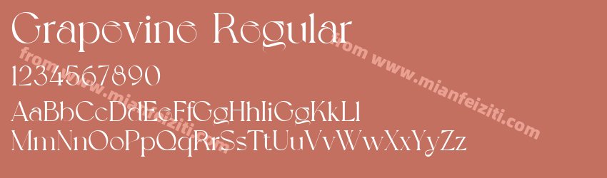 Grapevine Regular预览图1