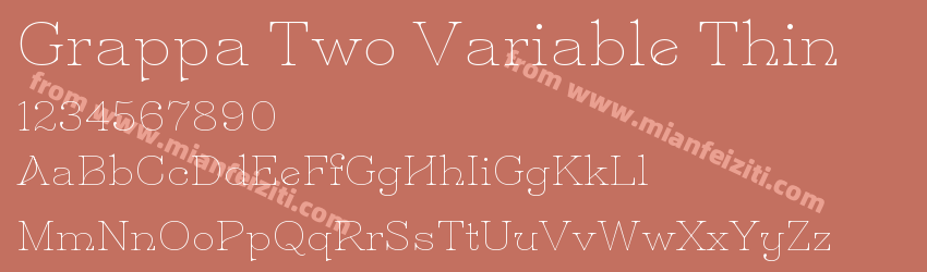 Grappa Two Variable Thin预览图1