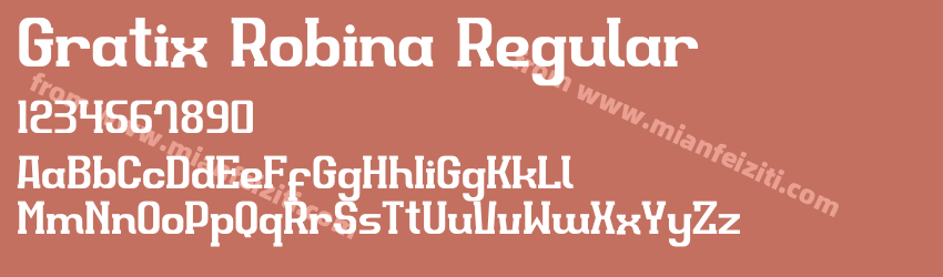 Gratix Robina Regular预览图1