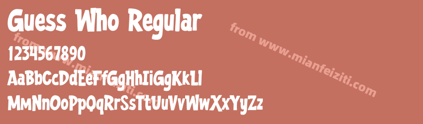 Guess Who Regular预览图1
