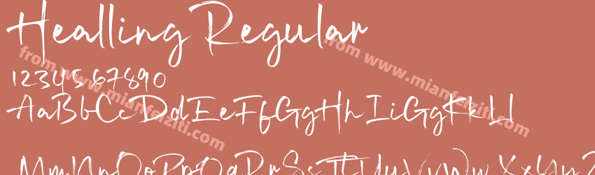 Healling Regular预览图1