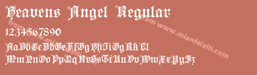 Heavens Angel Regular预览图1