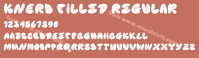 KNERD Filled Regular预览图1