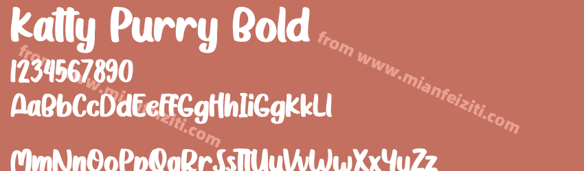Katty Purry Bold预览图1